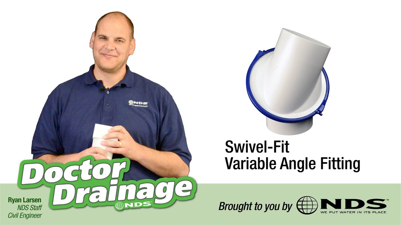 Navigate Drainage Obstacles With Swivel-fit&trade; Variable Angle Pipe Fitting | NDS Drainage Solutions