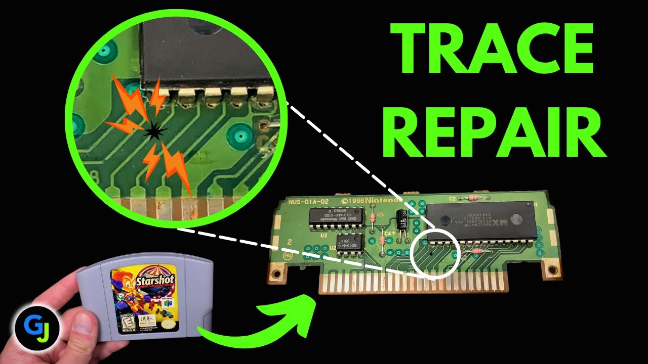 Quick Fixes - N64 Circuit Board Trace Repair Guide With A Quick Refurbishment