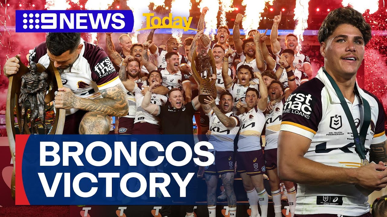 Brisbane Broncos secure NRL Grand Final victory | 9 News Australia