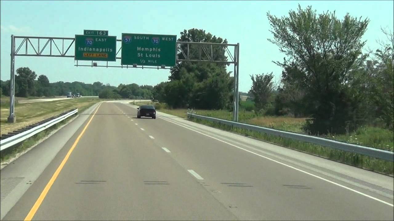 Illinois - Interstate 57 South - Mile Marker 170-158 (6/18/12)
