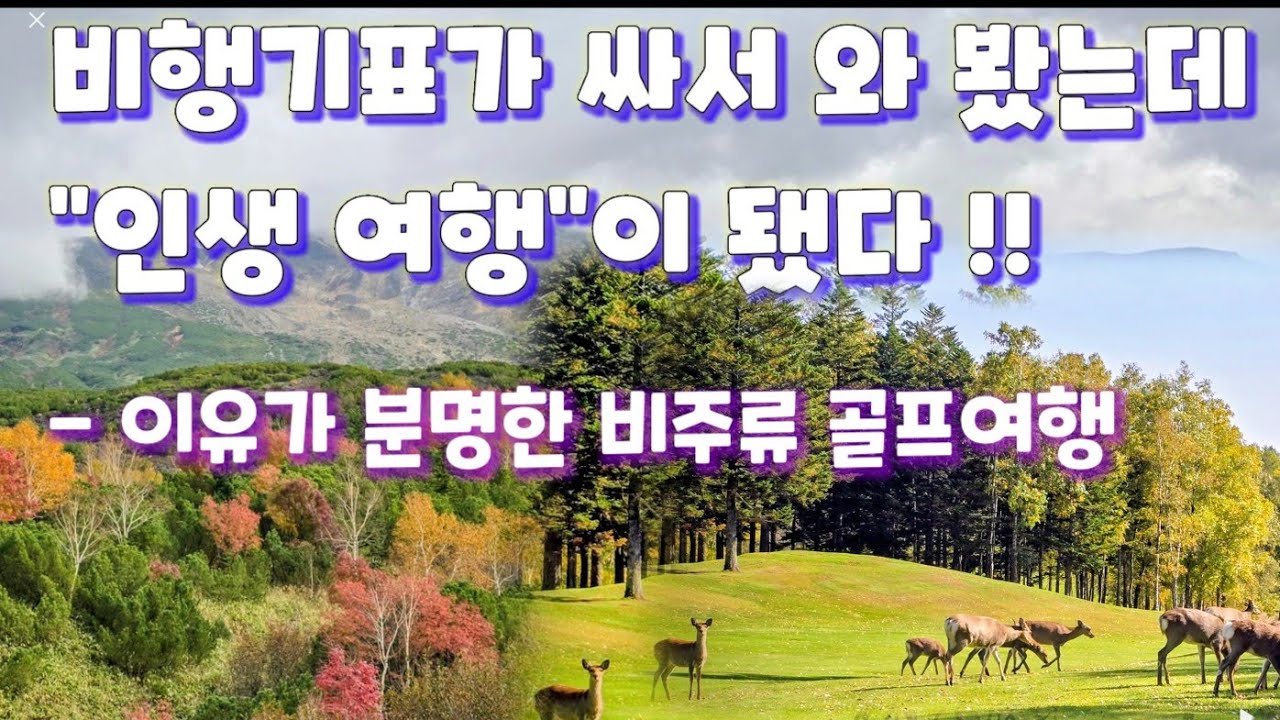 골프보다 힐링이 더 기억나는 홋카이도 오비히로, 후라노 7박8일 골프여행