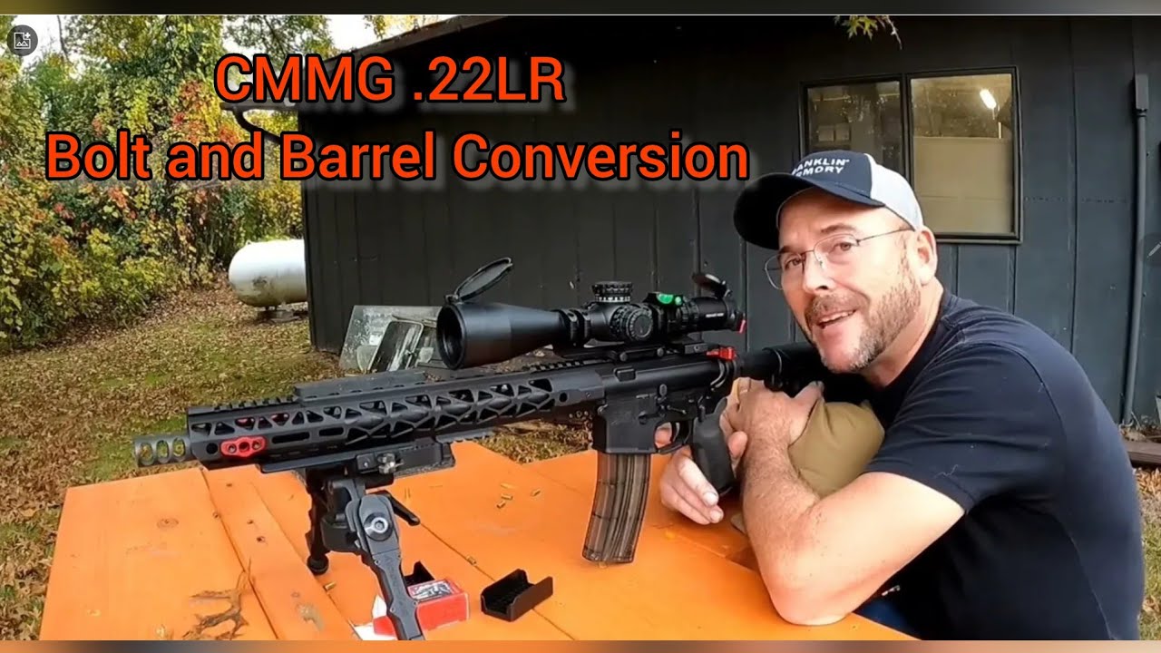 CMMG .22LR AR15 Barrel and bolt Conversion kit, Norma Tac22 accuracy testing