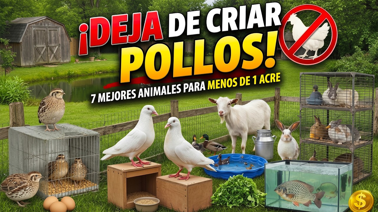 7 MEJORES Animales Para Criar En MEDIA HECT&Aacute;REA Y Vivir Con AUTOSUFICIENCIA - OLVIDA Las Gallinas