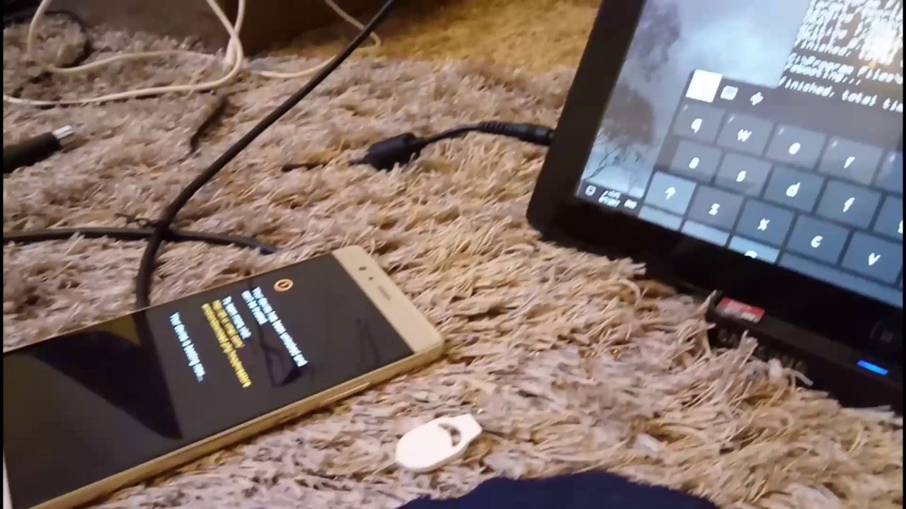 حل مشكله توقف جهاز هواوي على الشعار Huawei p9 plus
