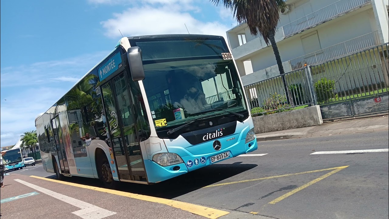 KICKDOWN + VENTILATION !!! Mercedes-Benz Citaro C2 de 2017 n°336 Ligne 6 Réseau Citalis 
