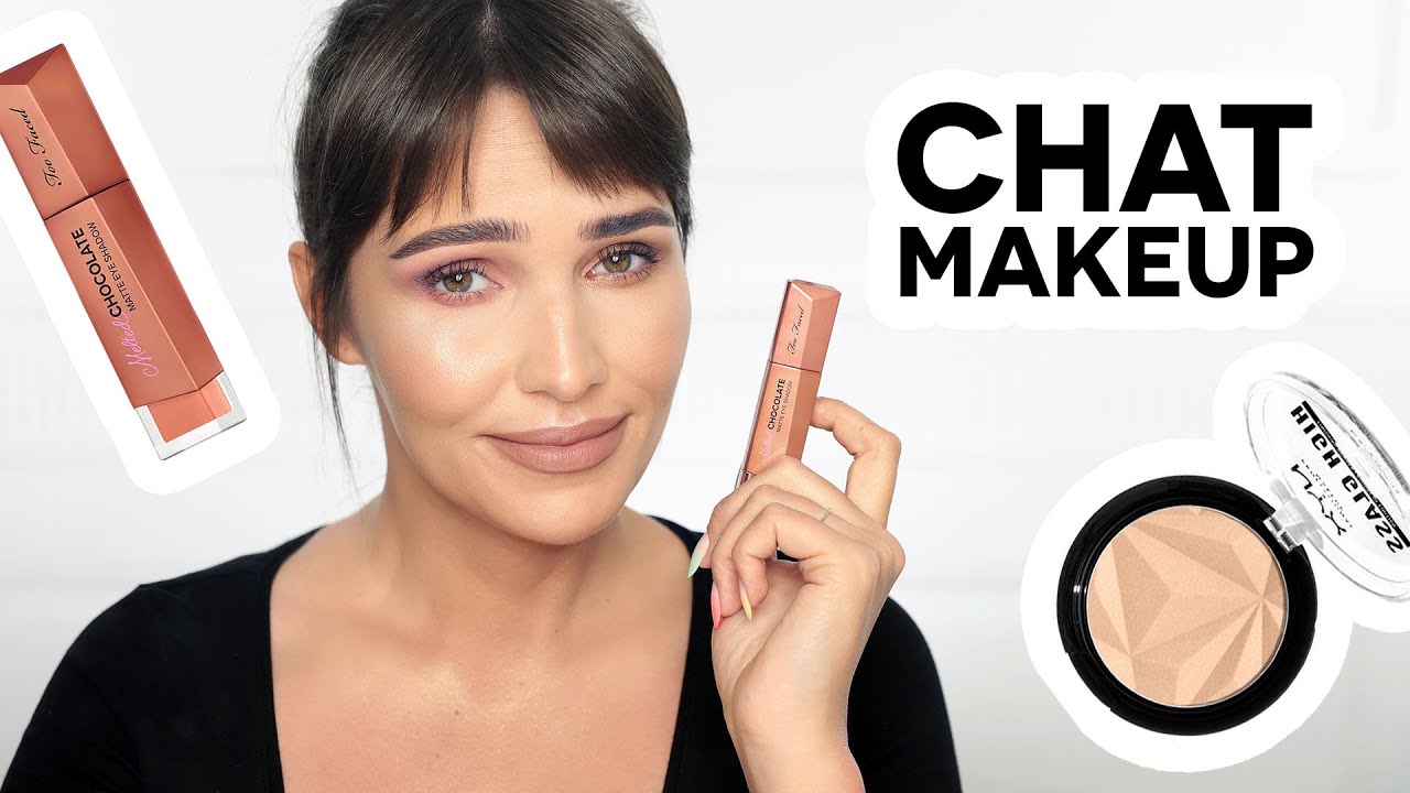😁 CHAT MAKEUP | Tanie Gąbki, Szklana Sk&oacute;ra i Cienie Too Faced 🙈