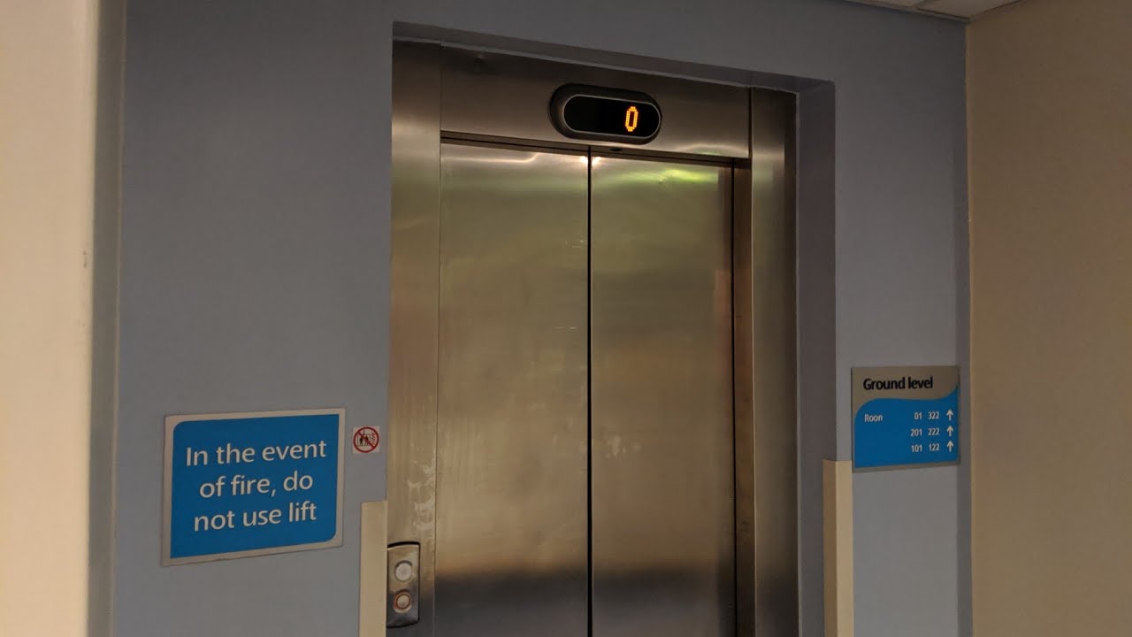 Kone Ecodisc MRL lift elevator - Travelodge - Carlisle Cumbria England