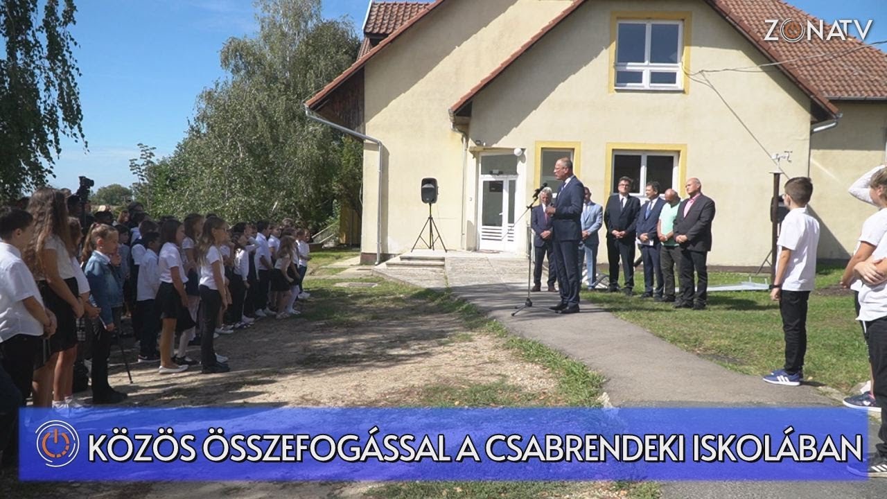 ZÓNA TV - HÍRADÓ - Csabrendek - Fejlesztés és közös összefogás a csabrendeki iskolában - 2023.09.06.