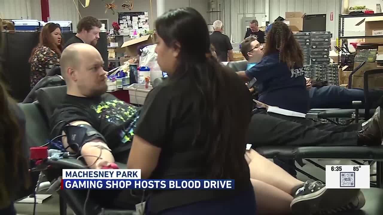 Cataclysm Games hosts blood drive during customer appreciation event