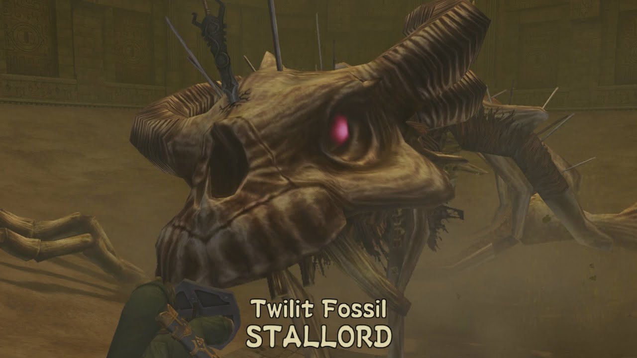 Twilit Fossil STALLORD Boss Fight - The Legend of Zelda: Twilight Princess HD
