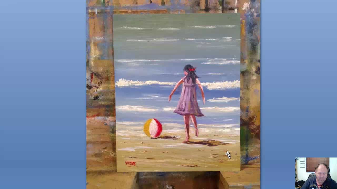 How To Paint Girl On Beach - Oil Painting Lesson #MooreMethod