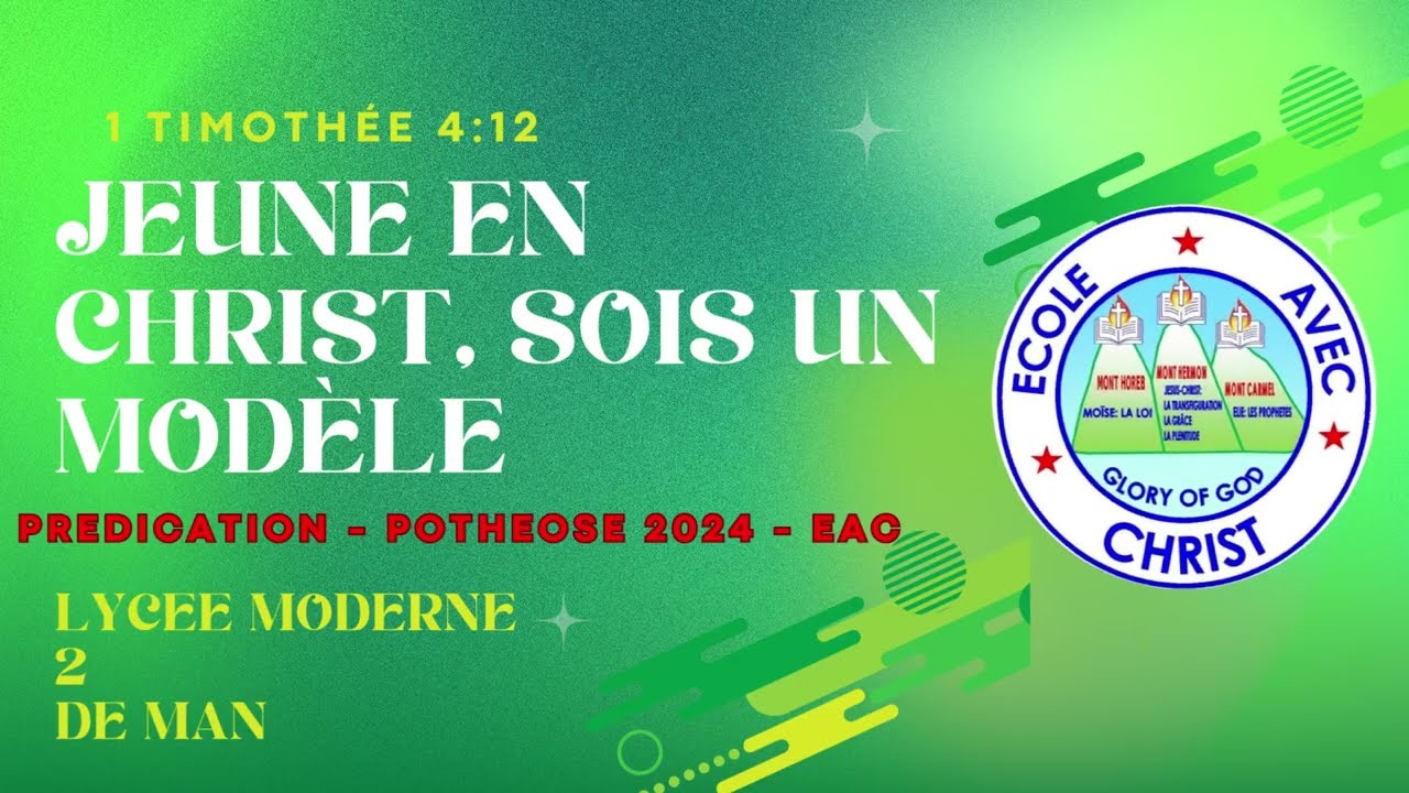 APOTHÉOSE 2024 – PRÉDICATION : 