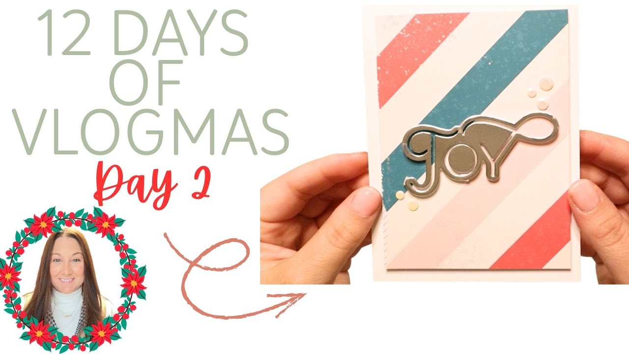 VLOGMAS ДЕНЬ 2 - СОЗДАЕМ ПРОСТУЮ РОЖДЕСТВЕНСКУЮ ОТКРЫТКУ!