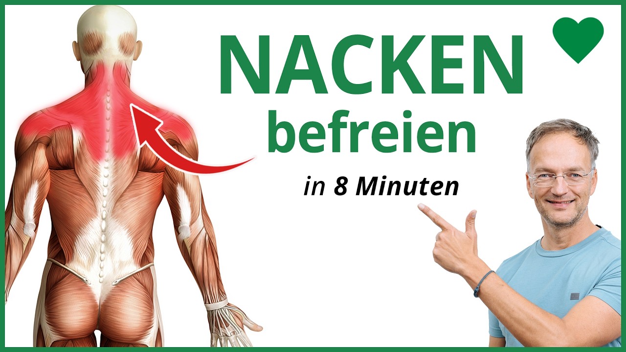 8 Minuten Nackenverspannungen lösen 💚 Nacken dehnen & entspannen