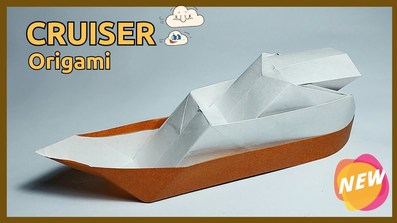 ORIGAMI CRUISER (TUTORIAL) Fathers Day Gift Idea | Designed By Yukihiko Matsuno