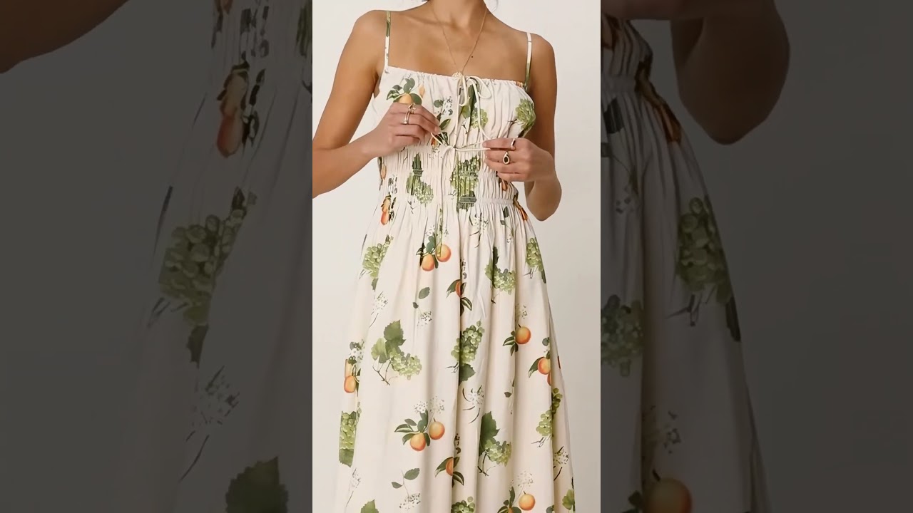 The Prettiest Summer Dress? 🍓 Abercrombie & Fitch Fruit Print Maxi Try-On 2025