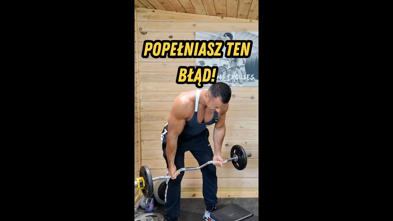 PLECY NIE ROSNĄ? Robisz to ćwiczenie ŹLE! 😱 (Wiosłowanie w opadzie)