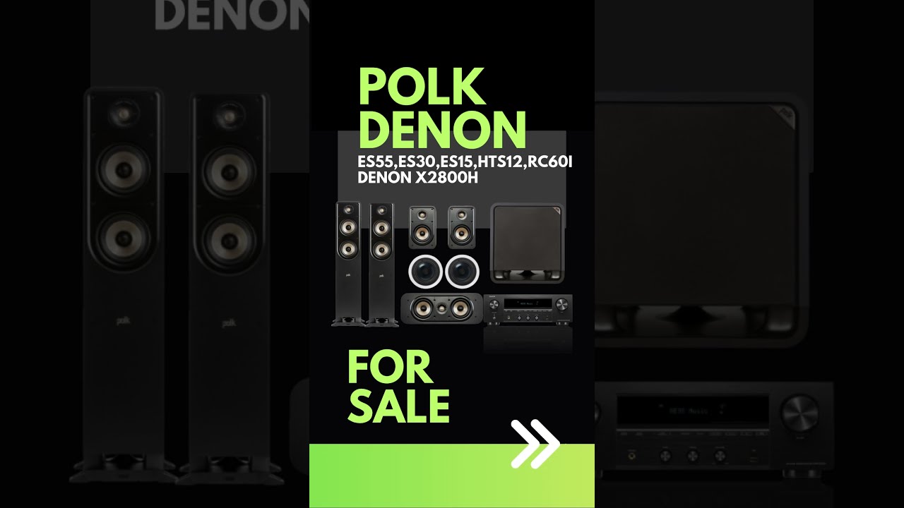 Denon X2800h 7.2Ch Avr & Polk Speakers #polk #denonavr #X2800h #denon #avreceiver#polkaudio #speaker