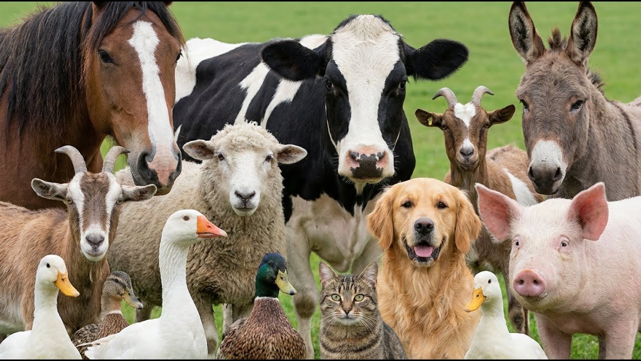 Farm Animal Sounds for Kids: Cow, Goat, Sheep, Pig, Chicken