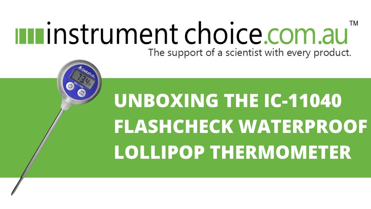 Unboxing the Flashcheck Waterproof Lollipop Thermometer (IC-11040)