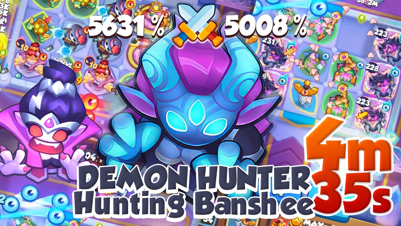 DEMON HUNTER Goes Banshee Hunting | PVP Rush Royale