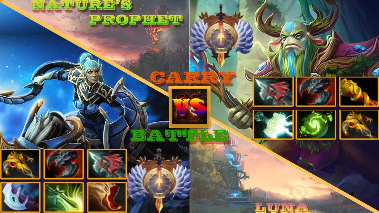 Epic Dota2 Battle With Mega Creep Come Back Battle I LUNA VS NATURE PROPHET