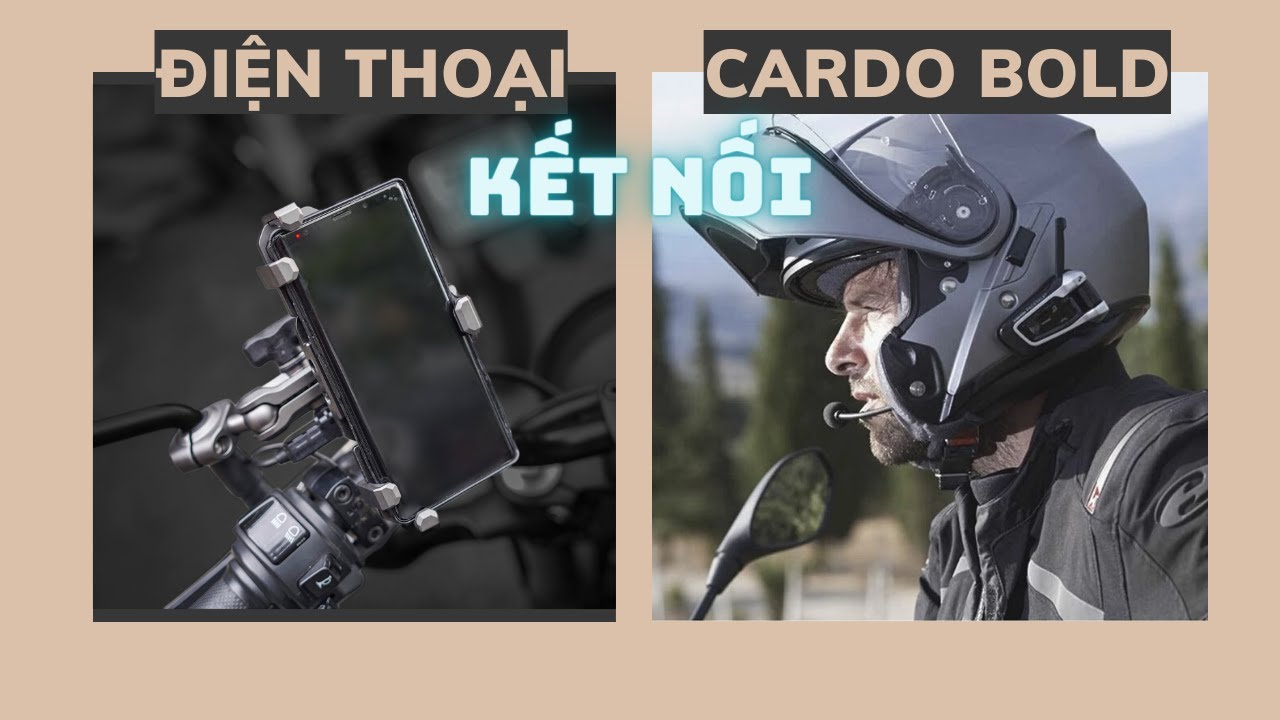 Cách kết nối tai nghe Cardo Bold với điện thoại