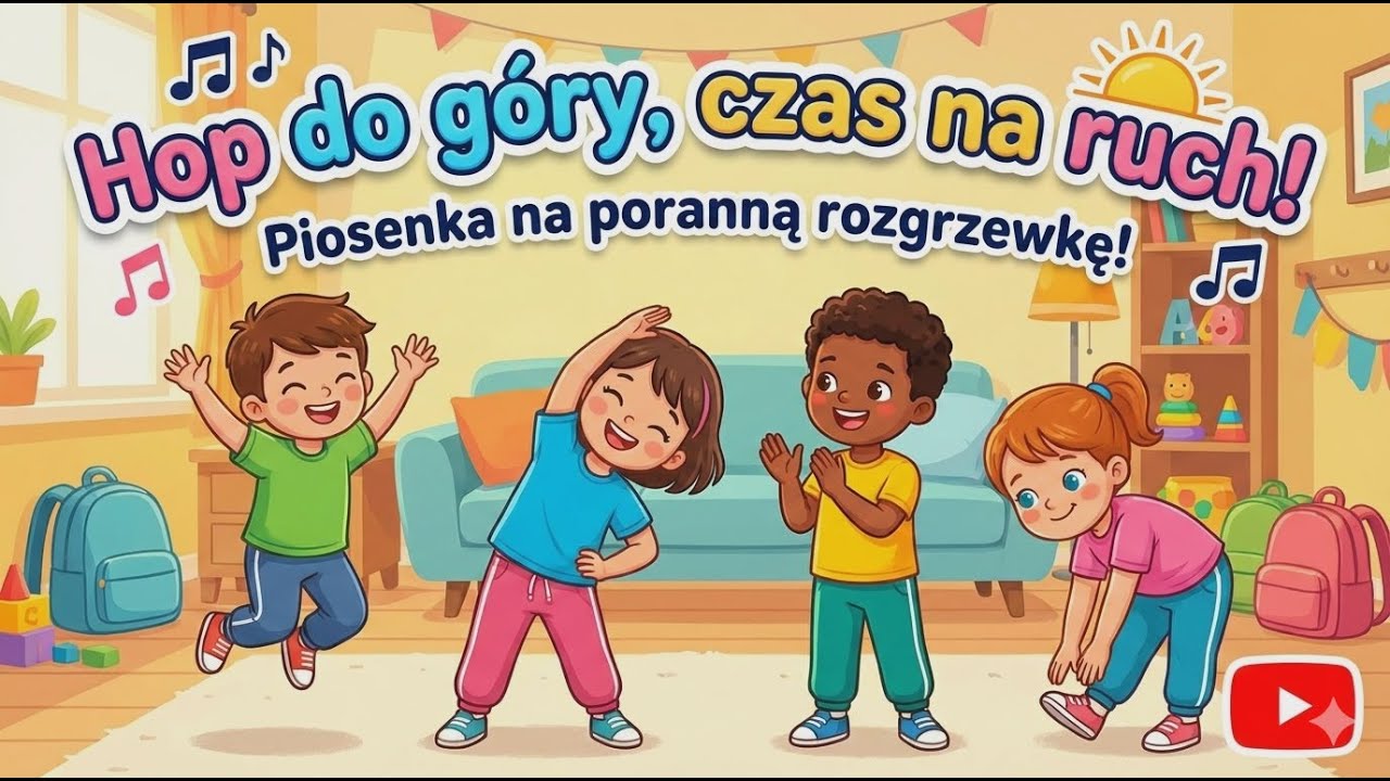 PORANNA ROZGRZEWKA – Skaczą nóżki, klaszczą ręce 🎵 Piosenka dla dzieci | Mądro-Nutki