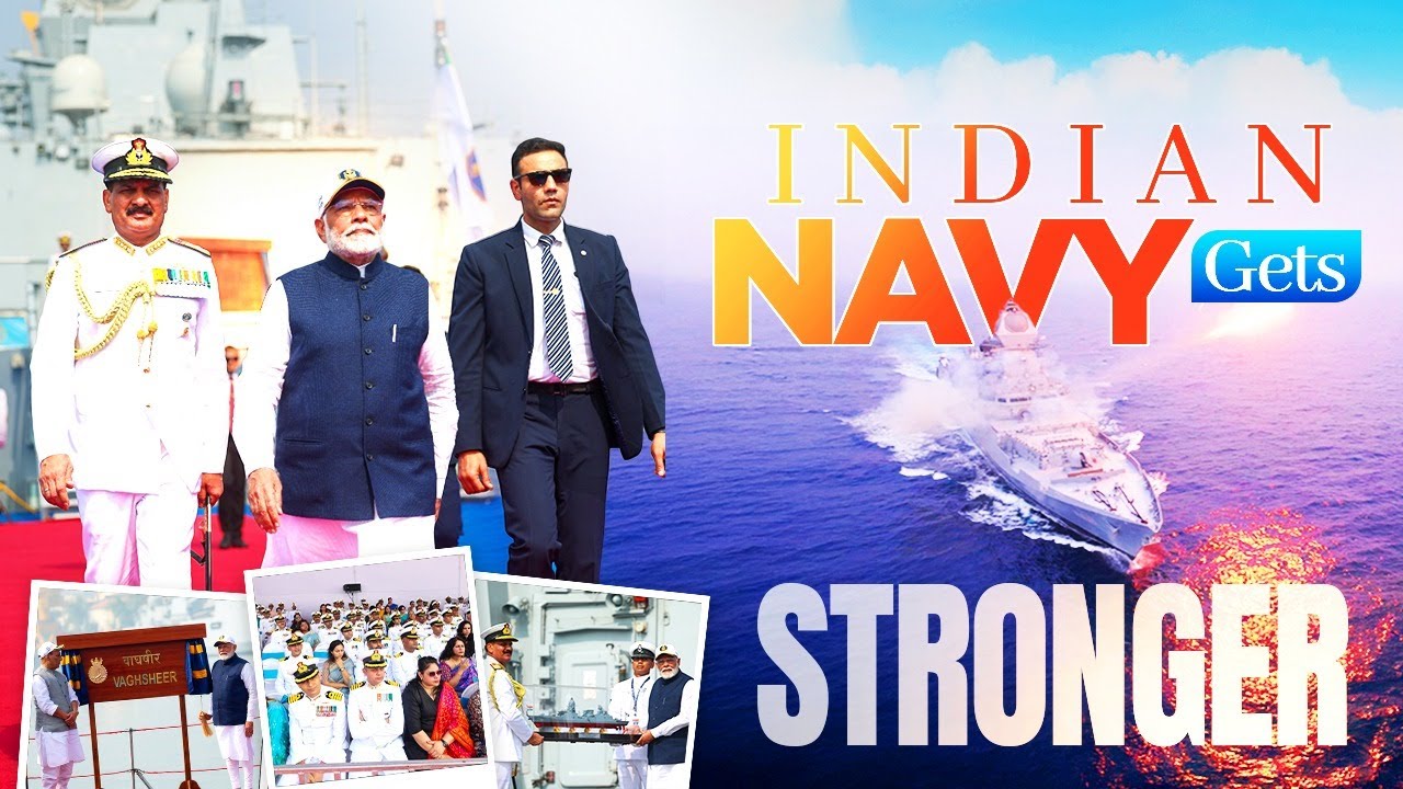 India's maritime might! Three naval combatants INS Nilgiri, INS Surat and INS Vaghsheer commissioned
