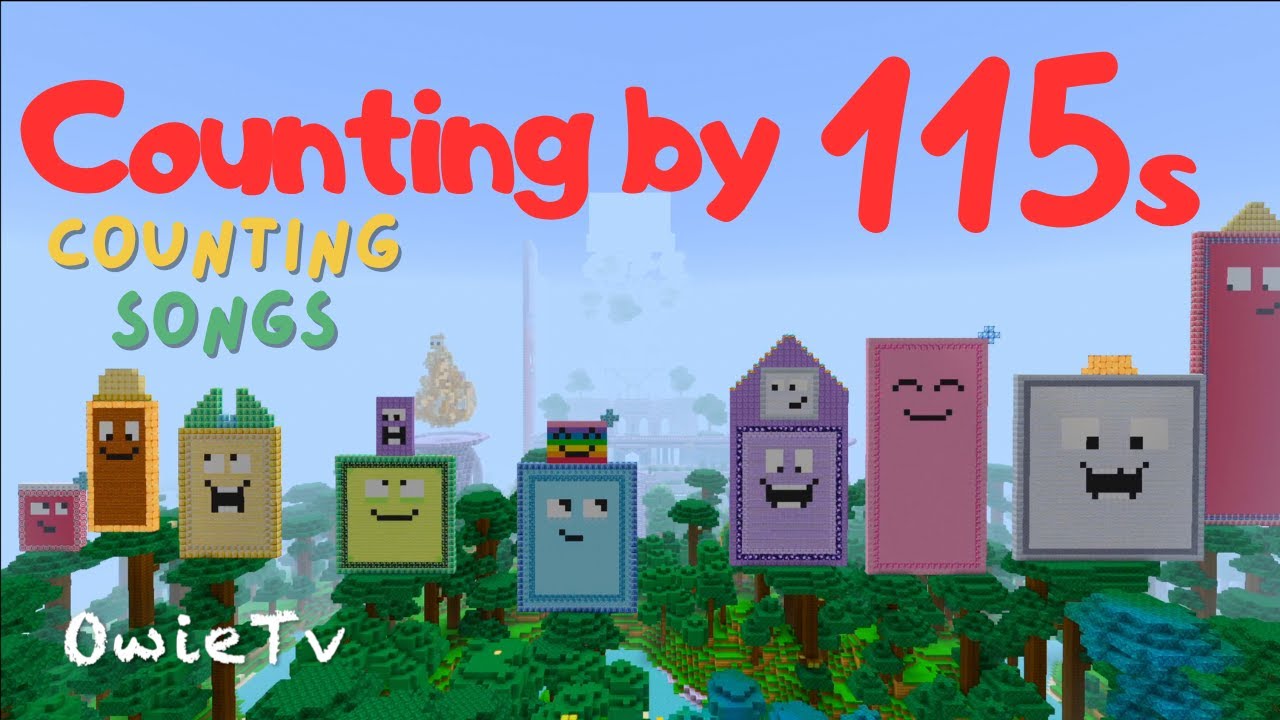 Counting by 115s Song | Minecraft Numberblocks Counting Song | Math and Number Songs for Kids