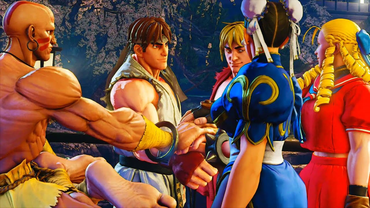 Street Fighter V Story Mode-All Cutscenes With Classic Outfits