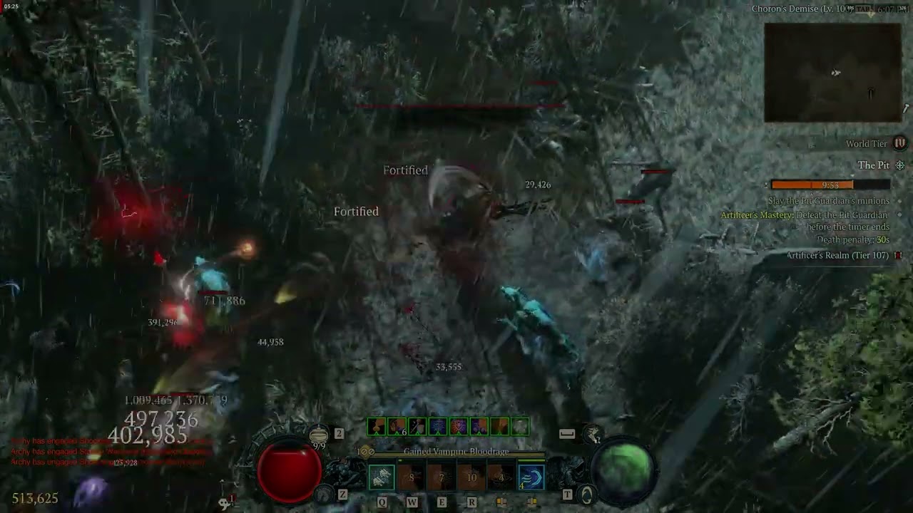 Diablo 4 Pit Tier 107 Clear by Archy