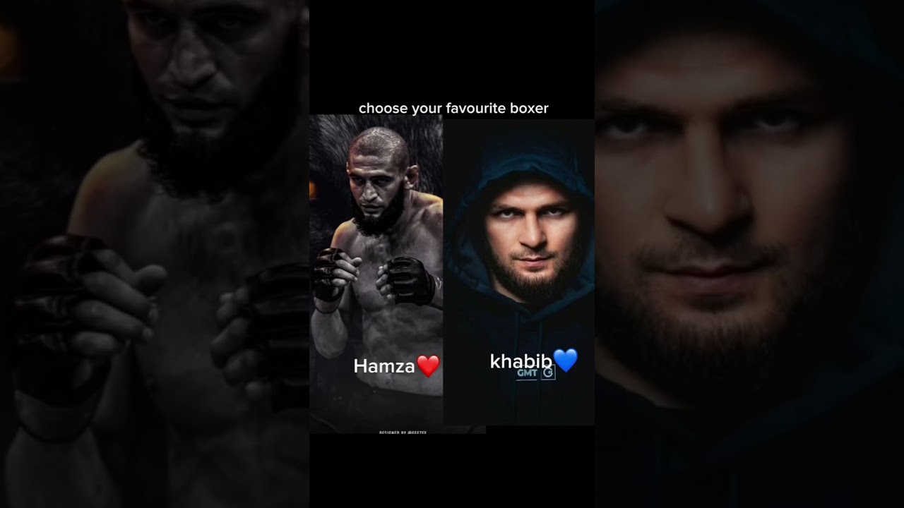 Xamza❤ & Khabib💙 #ufc #youtubeshorts