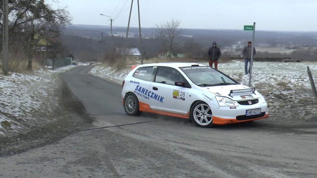 2 Rally Sprint Skoczowski - 1 runda RPŚ - Tomasz Sanecznik / Judyta Sanecznik - Honda Civic