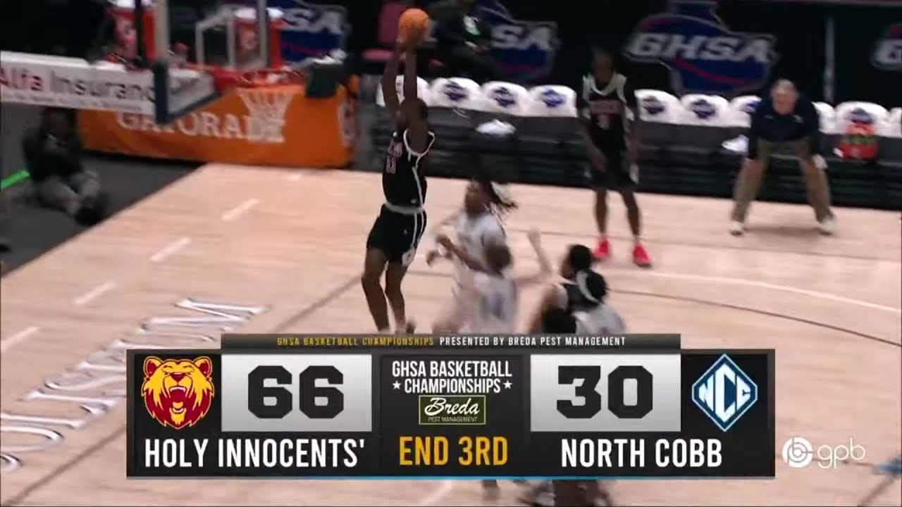 HIGHLIGHTS: 5-star North Carolina signee Caleb Wilson GOES OFF in Georgia state championship game 🏀