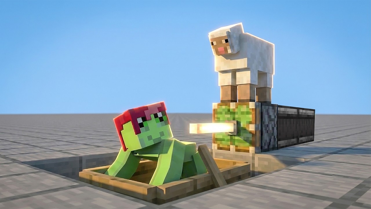 Minecraft pero los MOBS te hacen lo que les harías