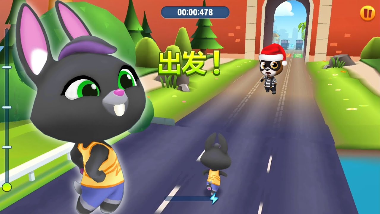 Talking Tom Gold Run Chinese Version Daily Contest - Talking Becca - Full Screen Game