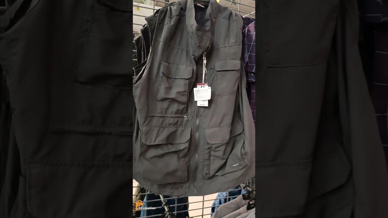 decathlon | Fishing Gilet |Men Multi-Pocket Travelling Gilet 100 Grey &lrm;@decathlon_india&nbsp;