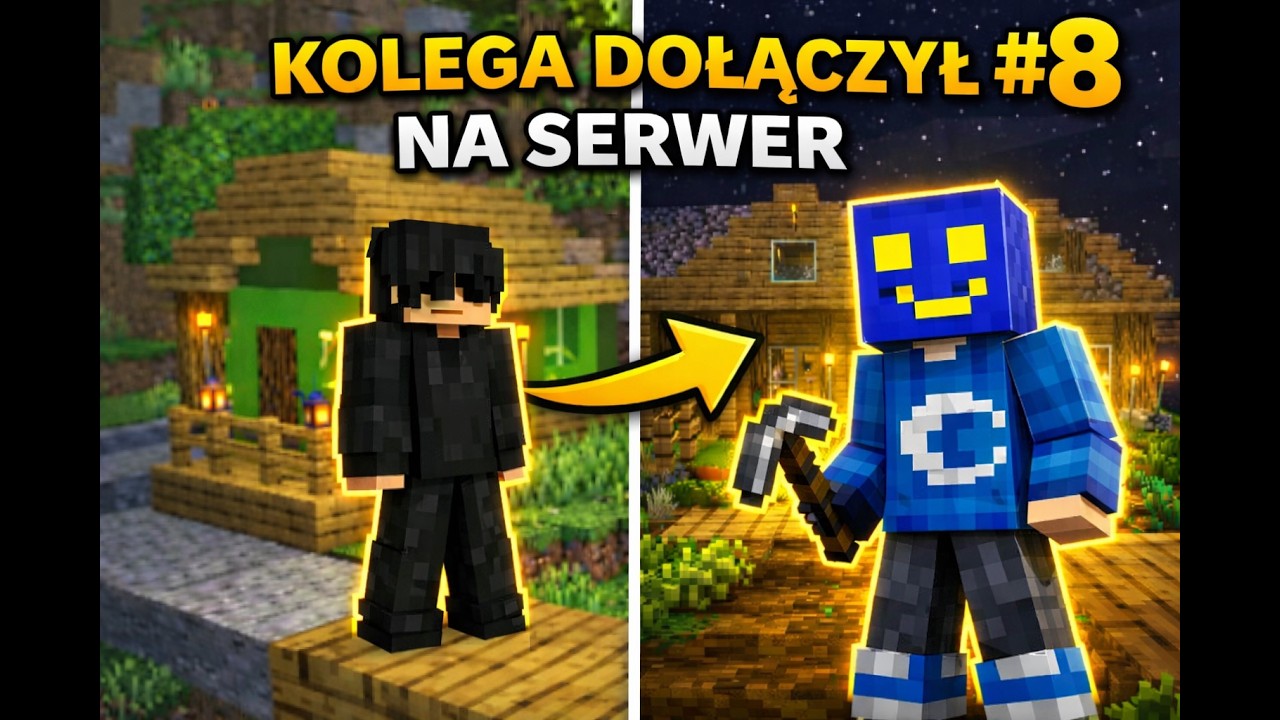 ZNALAZŁEM MOJEGO KOLEGĘ W WIOSCE w Minecraft😱