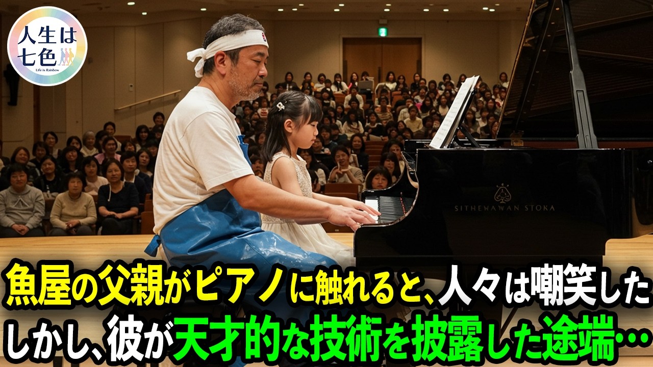 「魚臭い」と侮辱された魚屋の店主がピアノに触れた瞬間…会場中の観客が拍手喝采