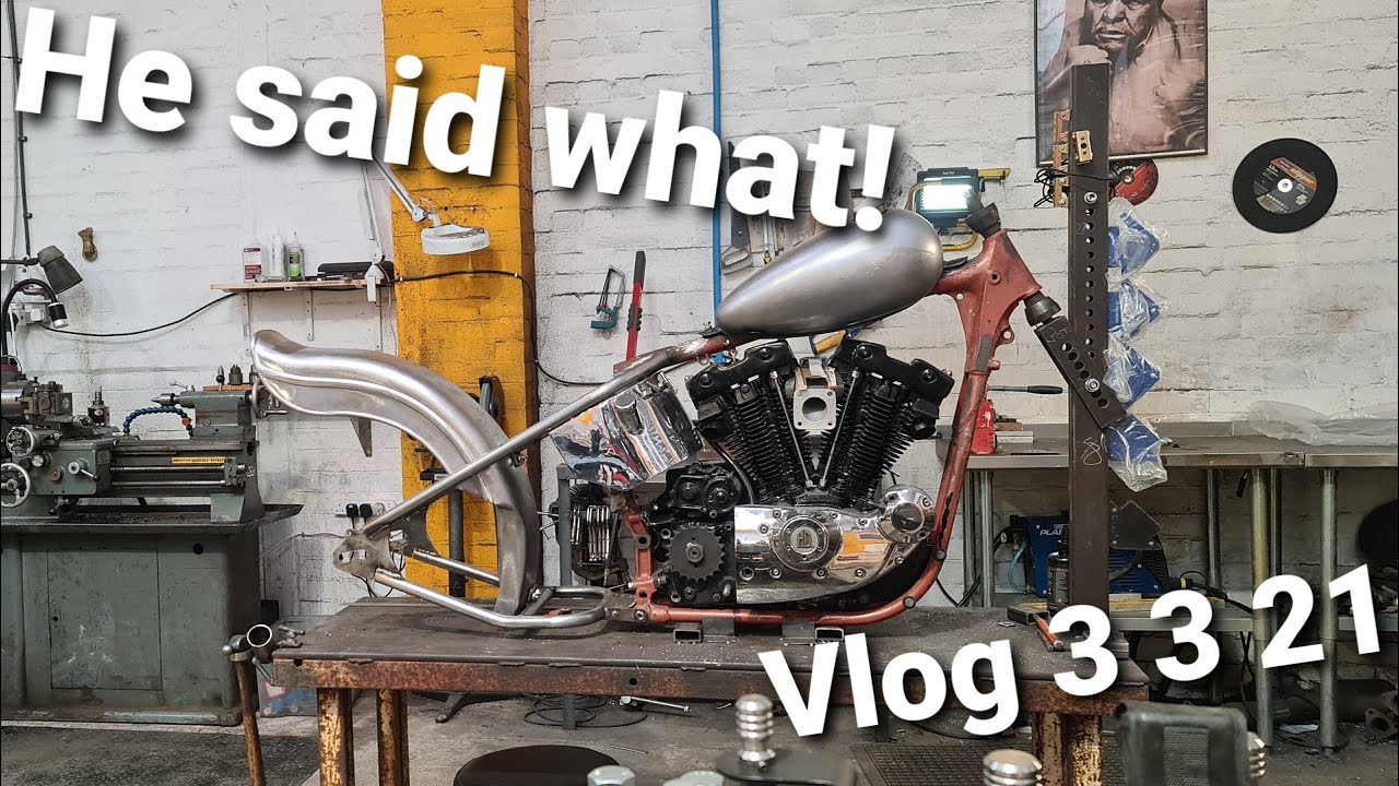 Vlog 3rd March 2021, Annealing. Custom Harley-Davidson Sportster Fabrication, and Tool making