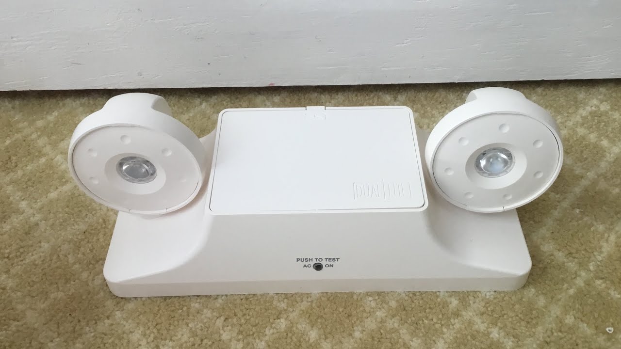 The FIRST close up look at the new Dual-Lite EZ-2-L LED Emergency Light