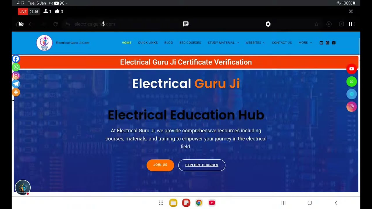 Electrical Guru Ji Training Institute is live