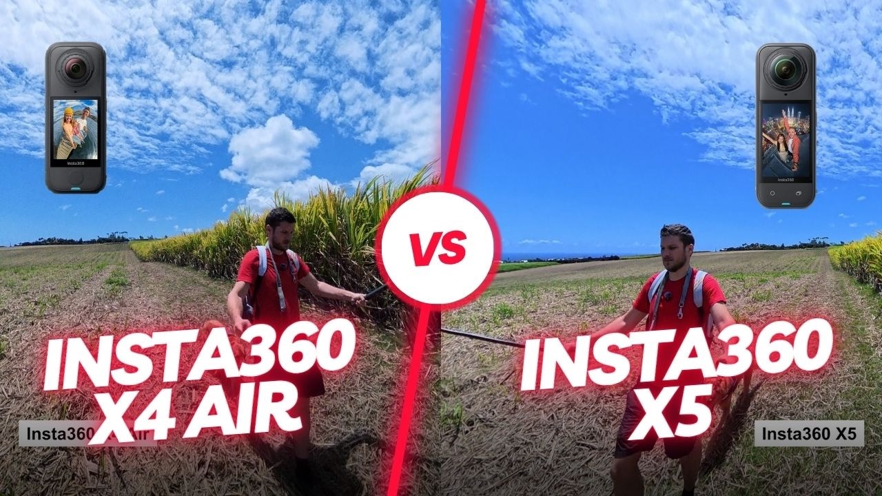 Insta360 X5 vs Insta360 X4 Air Comparatif qualité video audio et basse lumière