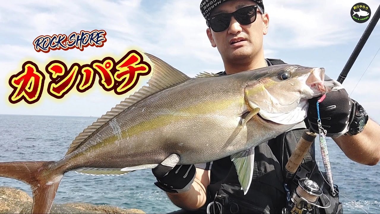 【ロックショア】カンパチ！ナイスファイト！