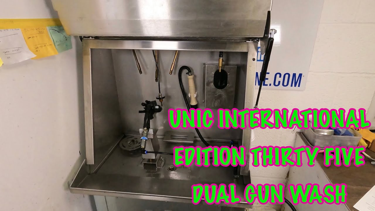 WATER & SOLVENT GUN WASH MACHINE