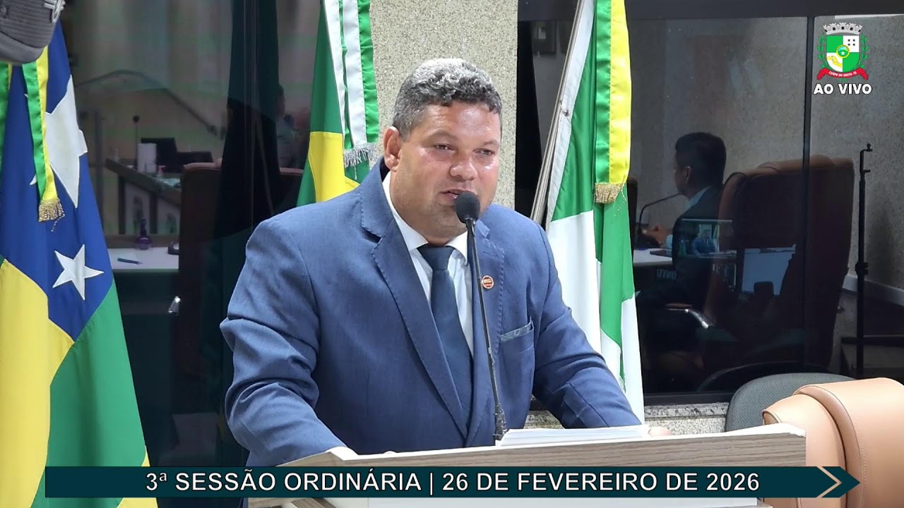 3ª Sessão Ordinária da Câmara Municipal de Campo do Brito em 26/02/2026