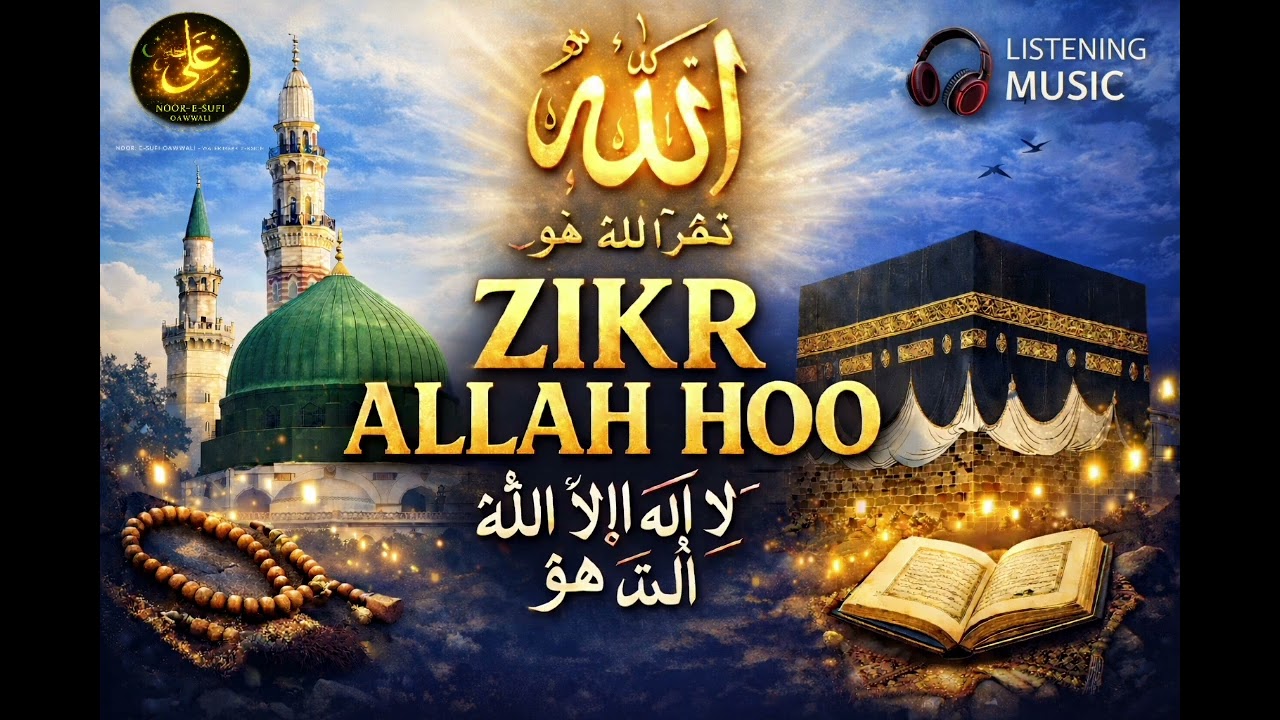 Zikr-e-Allah | Dil Ko Sukoon Denay Wali Sufi Qawwali | Deep Meditation Music allah hoo soulful