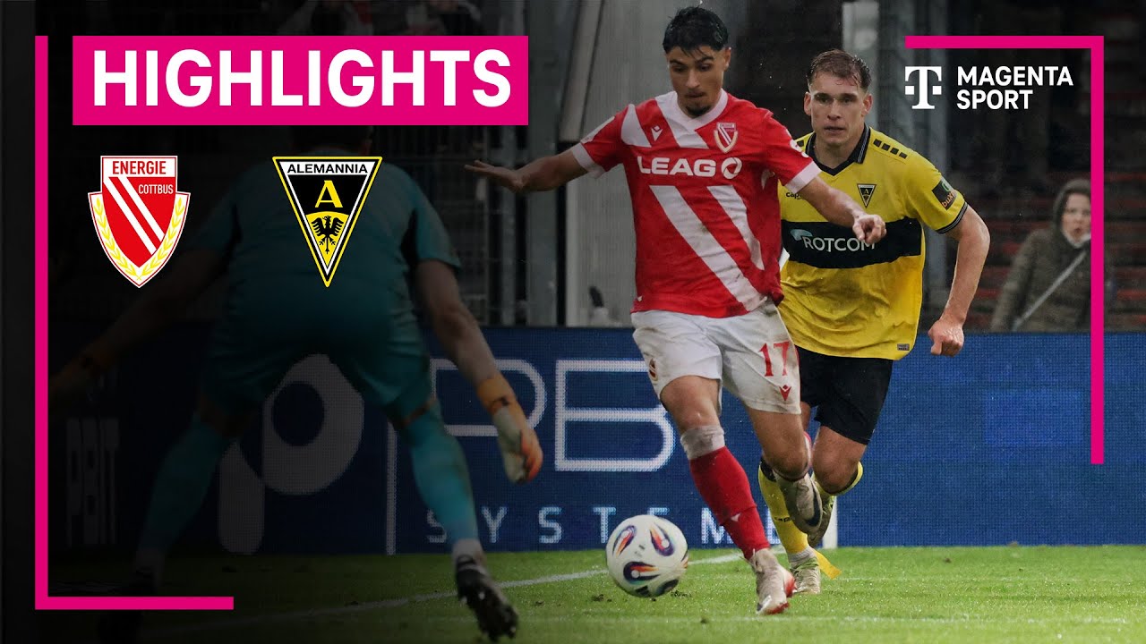 Energie Cottbus - Alemannia Aachen | Highlights 3. Liga | MAGENTA SPORT