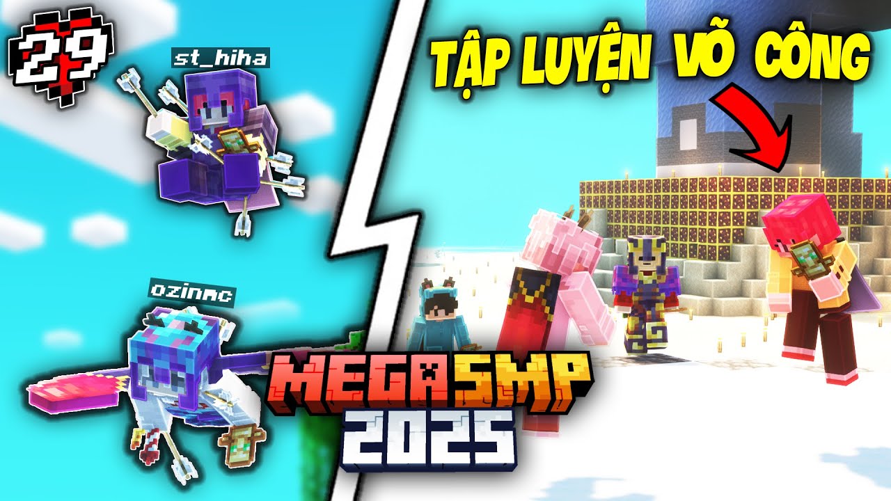 MINECRAFT MEGA SMP 2025 #29 | Tôi Đã Dẫn Hiha Đi Trial Chamber Và Giao Lưu Võ Thuật Cùng HiHa !!!